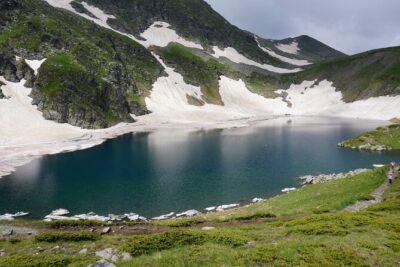 Seven Rila lakes-Snowshoeing with Waterfall and Hot Mineral pools